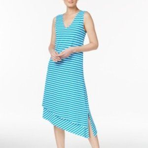 NWT Calvin Klein Asymmetrical Striped Shift Dress